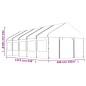 vidaXL Cenador con techo polietileno blanco 11,15x4,08x3,22 m vidaXL Cenador con techo polietileno blanco 11,15x4,08x3,22 m