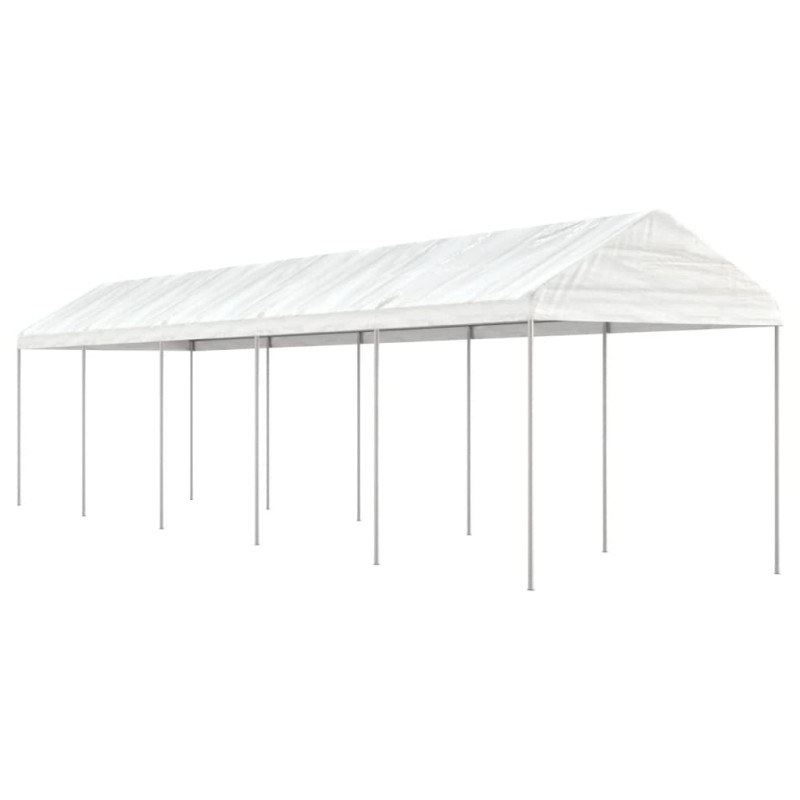 vidaXL Cenador con techo polietileno blanco 11,15x2,28x2,69 m vidaXL Cenador con techo polietileno blanco 11,15x2,28x2,69 m