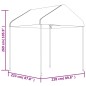 vidaXL Cenador con techo polietileno blanco 11,15x2,28x2,69 m vidaXL Cenador con techo polietileno blanco 11,15x2,28x2,69 m