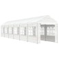 vidaXL Cenador con techo polietileno blanco 13,38x2,28x2,69 m