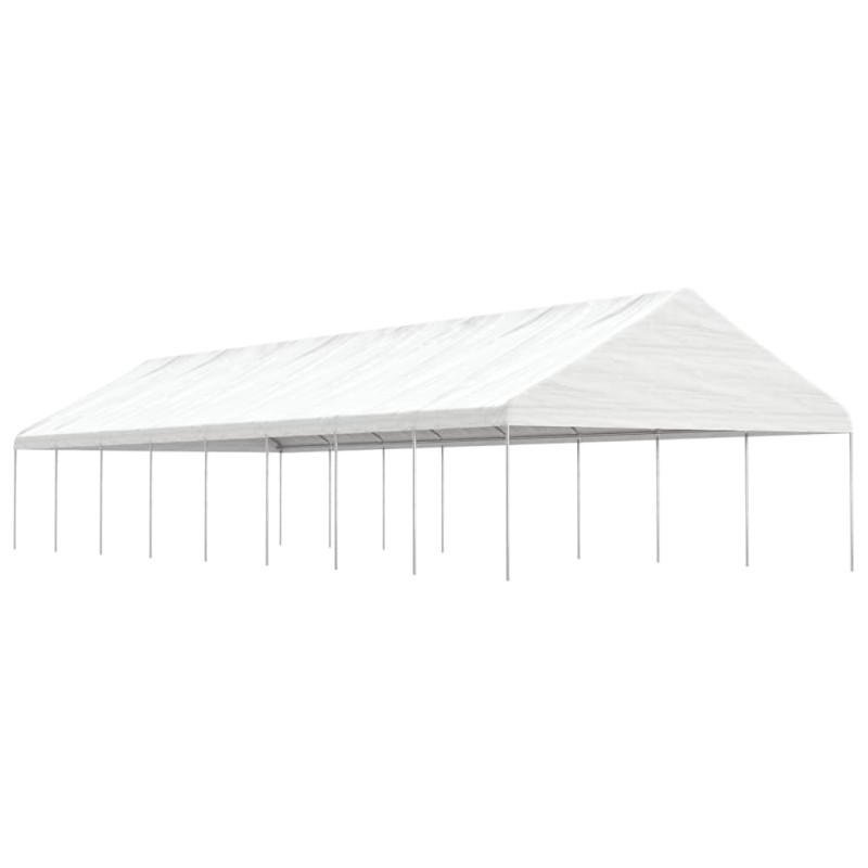 vidaXL Cenador con techo polietileno blanco 17,84x5,88x3,75 m vidaXL Cenador con techo polietileno blanco 17,84x5,88x3,75 m