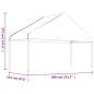 vidaXL Cenador con techo polietileno blanco 17,84x5,88x3,75 m vidaXL Cenador con techo polietileno blanco 17,84x5,88x3,75 m