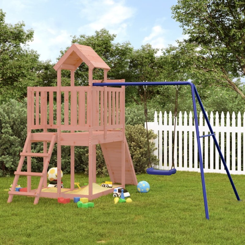 vidaXL Parque infantil de exterior madera maciza Douglas vidaXL Parque infantil de exterior madera maciza Douglas