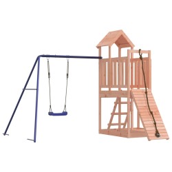 vidaXL Parque infantil de exterior madera maciza Douglas