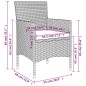 vidaXL Juego de comedor de jardín 5 piezas con cojines marrón y negro vidaXL Juego de comedor de jardín 5 piezas con cojines marrón y negro