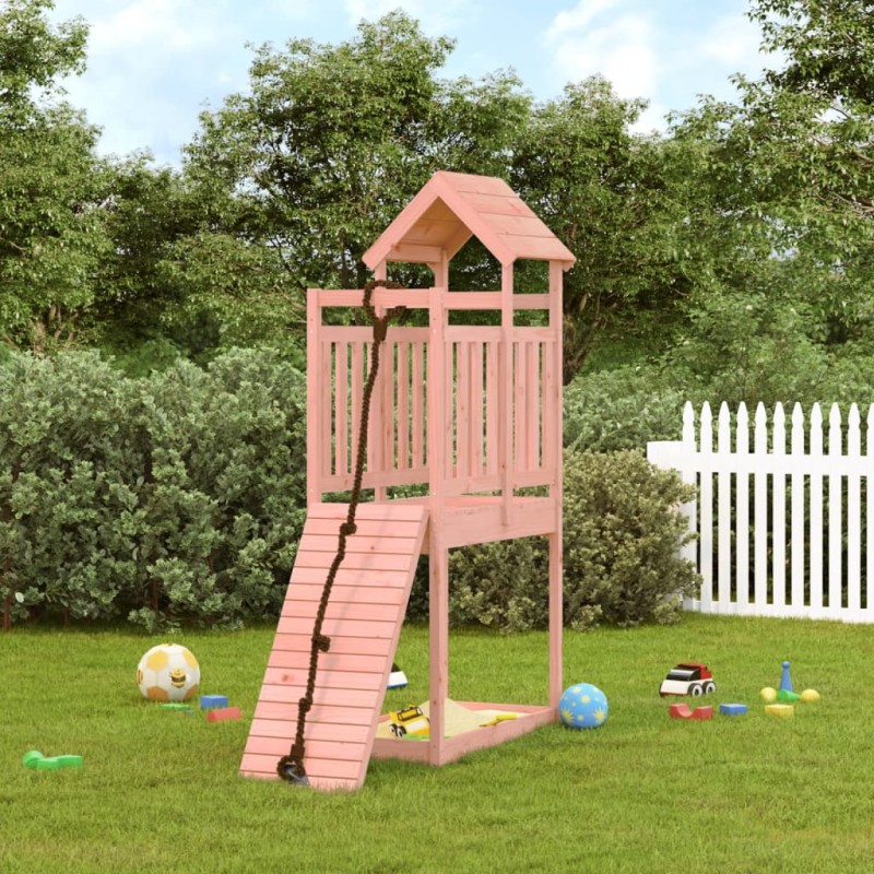 vidaXL Casita infantil con pared de escalada madera abeto Douglas vidaXL Casita infantil con pared de escalada madera abeto Douglas