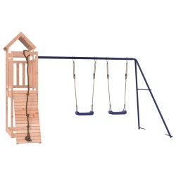 vidaXL Parque infantil de exterior madera maciza Douglas