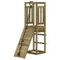 vidaXL Casa de juegos con pared escalada de madera impregnada de pino vidaXL Casa de juegos con pared escalada de madera impregnada de pino