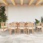 vidaXL Juego de comedor para jardín 9 piezas madera maciza de teca vidaXL Juego de comedor para jardín 9 piezas madera maciza de teca