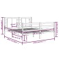 vidaXL Estructura de cama de madera maciza de pino blanco 140x200 cm vidaXL Estructura de cama de madera maciza de pino blanco 140x200 cm