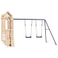 vidaXL Parque infantil de exterior madera maciza de pino