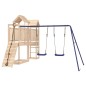 vidaXL Parque infantil de exterior madera maciza de pino