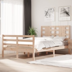 vidaXL Estructura de cama madera maciza de pino 120x200 cm