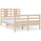 vidaXL Estructura de cama madera maciza de pino 120x200 cm