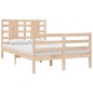 vidaXL Estructura de cama madera maciza de pino 120x200 cm