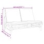 vidaXL Set de muebles de jardín 3 piezas bambú y cojines blanco crema vidaXL Set de muebles de jardín 3 piezas bambú y cojines blanco crema