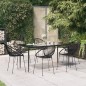 vidaXL Juego de comedor para jardín 7 piezas ratán PVC negro vidaXL Juego de comedor para jardín 7 piezas ratán PVC negro