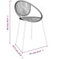 vidaXL Juego de comedor para jardín 7 piezas ratán PVC negro vidaXL Juego de comedor para jardín 7 piezas ratán PVC negro