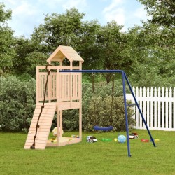 vidaXL Parque infantil de exterior madera maciza de pino