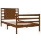 vidaXL Estructura de cama madera maciza pino marrón miel 90x200 cm