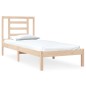 vidaXL Estructura de cama madera maciza 75x190 cm vidaXL Estructura de cama madera maciza 75x190 cm
