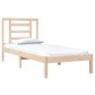 vidaXL Estructura de cama madera maciza 75x190 cm vidaXL Estructura de cama madera maciza 75x190 cm