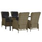 vidaXL Juego de comedor de jardín 5 piezas ratán sintético marrón vidaXL Juego de comedor de jardín 5 piezas ratán sintético marrón