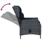 vidaXL Set de comedor para jardín 7 piezas ratán sintético gris oscuro vidaXL Set de comedor para jardín 7 piezas ratán sintético gris oscuro