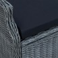 vidaXL Set de comedor para jardín 7 piezas ratán sintético gris oscuro vidaXL Set de comedor para jardín 7 piezas ratán sintético gris oscuro