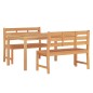 vidaXL Juego de comedor para jardín 3 pzas madera maciza de teca vidaXL Juego de comedor para jardín 3 pzas madera maciza de teca