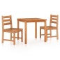 vidaXL Juego de comedor para jardín 3 pzas madera maciza de teca vidaXL Juego de comedor para jardín 3 pzas madera maciza de teca