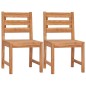 vidaXL Juego de comedor para jardín 3 pzas madera maciza de teca vidaXL Juego de comedor para jardín 3 pzas madera maciza de teca