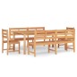 vidaXL Juego de comedor para jardín 5 piezas madera maciza de teca vidaXL Juego de comedor para jardín 5 piezas madera maciza de teca