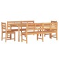 vidaXL Juego de comedor para jardín 5 piezas madera maciza de teca vidaXL Juego de comedor para jardín 5 piezas madera maciza de teca