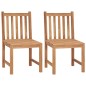 vidaXL Juego de comedor de jardín 4 piezas madera maciza de teca