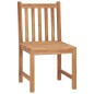 vidaXL Juego de comedor de jardín 4 piezas madera maciza de teca