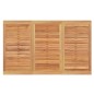 vidaXL Juego de comedor de jardín 4 piezas madera maciza de teca
