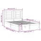 vidaXL Estructura de cama madera maciza de pino 140x200 cm vidaXL Estructura de cama madera maciza de pino 140x200 cm