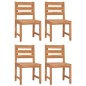 vidaXL Juego de comedor para jardín 5 piezas madera maciza de teca