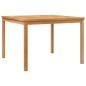 vidaXL Juego de comedor para jardín 5 piezas madera maciza de teca