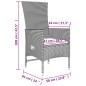 vidaXL Set comedor de jardín 9 pzas con cojines ratán sintético beige vidaXL Set comedor de jardín 9 pzas con cojines ratán sintético beige