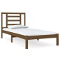 vidaXL Estructura de cama madera maciza de pino marrón miel 100x200 cm vidaXL Estructura de cama madera maciza de pino marrón miel 100x200 cm