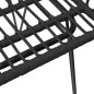 vidaXL Juego de comedor de jardín 3 piezas ratán sintético negro