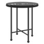 vidaXL Juego de comedor de jardín 3 piezas ratán sintético negro