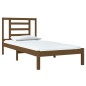 vidaXL Estructura de cama madera maciza de pino marrón miel 100x200 cm vidaXL Estructura de cama madera maciza de pino marrón miel 100x200 cm