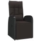 vidaXL Juego comedor jardín 3 pzas madera acacia ratán sintético negro vidaXL Juego comedor jardín 3 pzas madera acacia ratán sintético negro