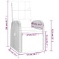 vidaXL Juego comedor jardín 3 pzas madera acacia ratán sintético negro vidaXL Juego comedor jardín 3 pzas madera acacia ratán sintético negro