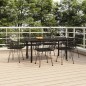 vidaXL Juego de comedor de jardín 7 piezas ratán sintético negro vidaXL Juego de comedor de jardín 7 piezas ratán sintético negro