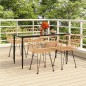 vidaXL Juego de comedor de jardín 5 piezas ratán sintético vidaXL Juego de comedor de jardín 5 piezas ratán sintético