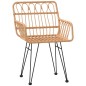 vidaXL Juego de comedor de jardín 5 piezas ratán sintético vidaXL Juego de comedor de jardín 5 piezas ratán sintético